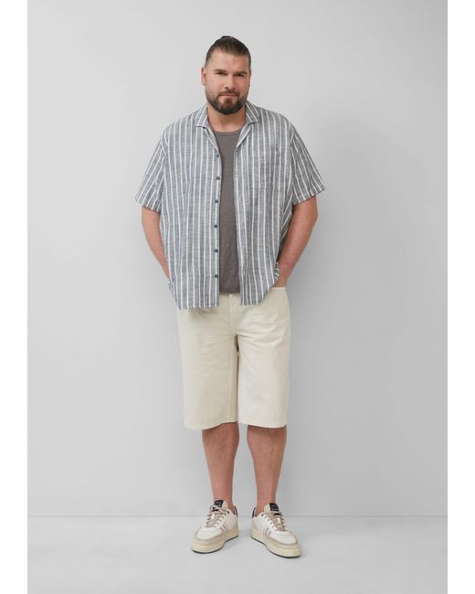 S.oliver Shirttop Tanktop aus Baumwolle mit Flammgarnstruktur in Gray für Herren