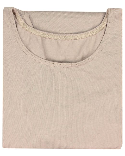 Alkato Natural Langarmbody Bodysuit body mit Rundhalsausschnitt