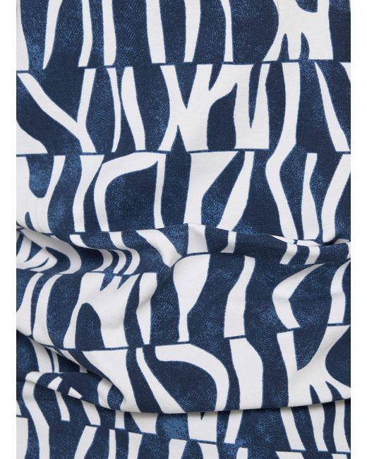 Rabe Blue Print- Grafik-Shirt mit modernem Allover-Muster