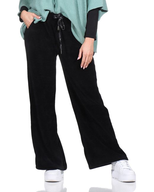 OriginalYou Black Schlupfhose Cordhose Freizeithose Culotte moderne Soft Cord Qualität
