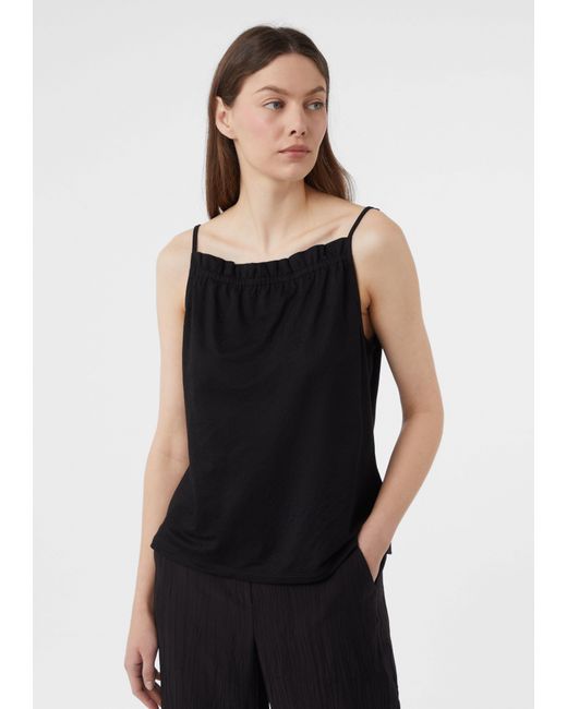 comma casual identity Black Shirttop T-Shirt