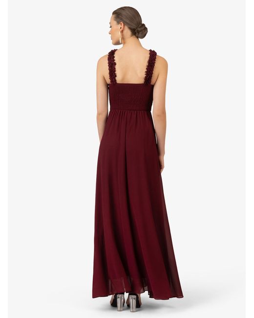 Kraimod Red Abendkleid aus hochwertigem Polyester Material mit Rückenausschnitt