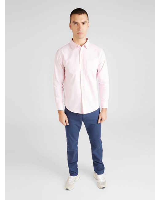 Aéropostale Langarmhemd (1-tlg) in Pink für Herren