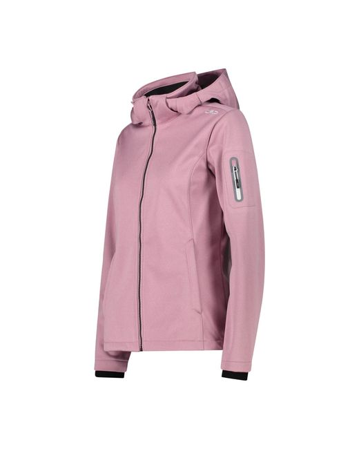 CMP Pink Softshelljacke Woman Jacket Zip Hood 39A5006M
