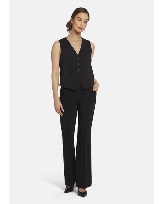 Nicowa Black Anzugweste (1-tlg) DANIWO aus edlem Twill-Material