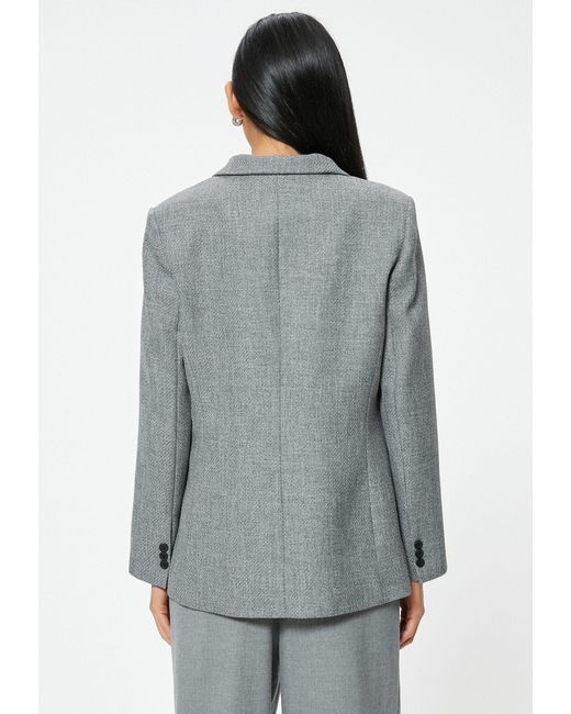 Koton Gray Jackenblazer Regular Umschlag