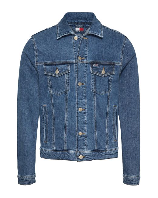 Tommy Hilfiger Jeansjacke RYAN RGLR TRCKR JCKT EXT BI8130 Mit Rundhalsausschnitt in Blue für Herren