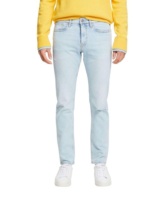 Esprit Slim-fit- Schmale Jeans mit mittlerer Bundhöhe in Blue für Herren