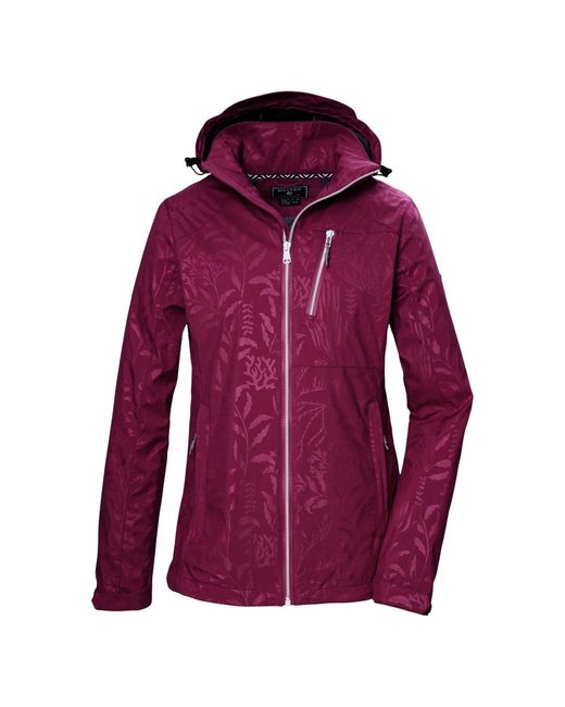 Killtec Purple Softshelljacke KOS 122 mit abnehmbarer Kapuze