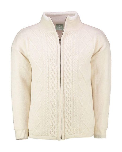 Carraig Donn Strickjacke in Natural für Herren