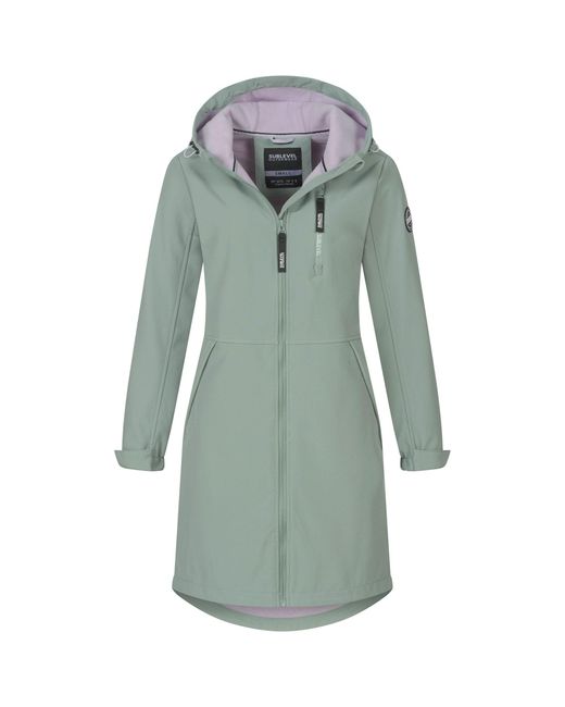 Sublevel Green Softshelljacke Jacke Übergangs Frühling Herbst Outdoor Regen Softshell
