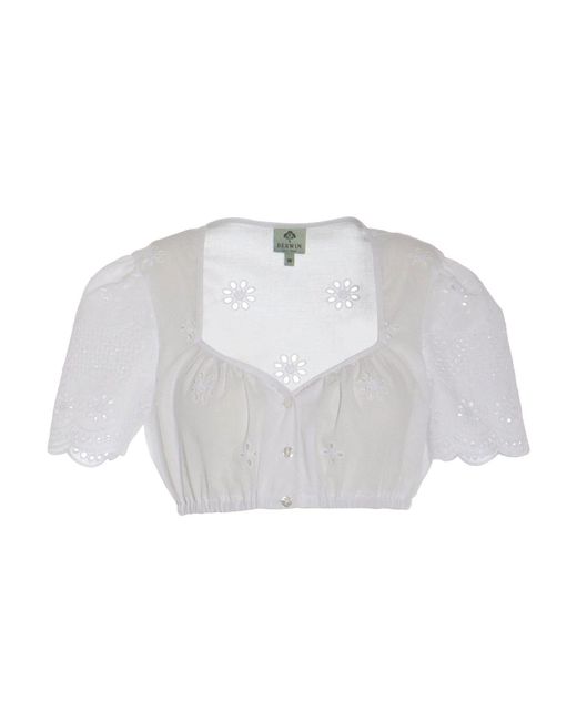 BERWIN & WOLFF White Dirndlbluse