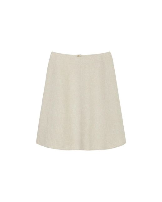 Marc O' Polo Natural A-Linien-Rock Skirt, flared shape, knee length