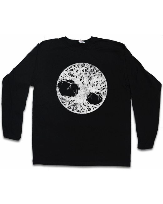 Urban Backwoods Langarmshirt Yggdrasil Life I Langarm T-Shirt Celtic Paganism Wotan Thor in Black für Herren