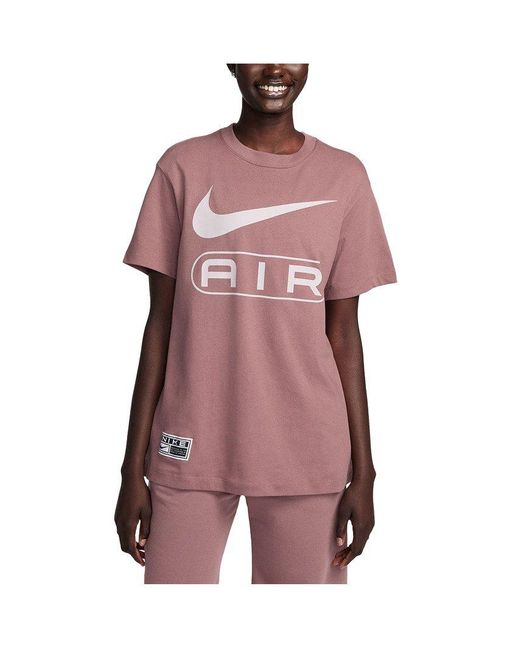 Nike Pink T-Shirt Air Logo Tee