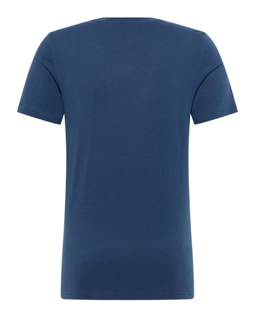 Mustang Kurzarmshirt T-Shirt in Blue für Herren