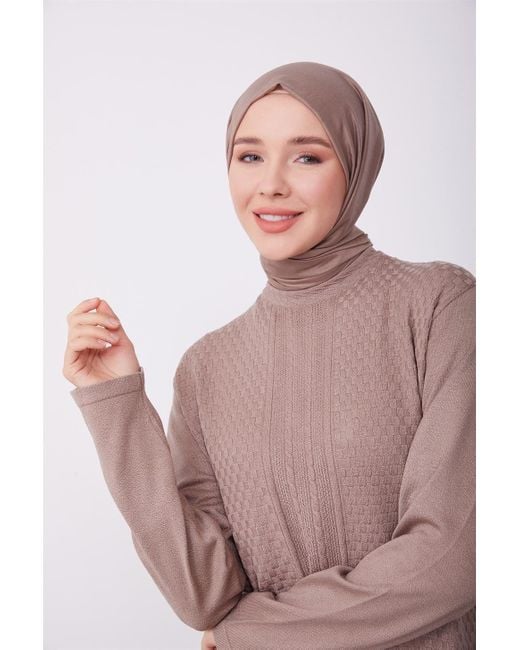 Armine Pink Langarmbluse Armine Pullover – Moderne und elegante Hijab-Mode