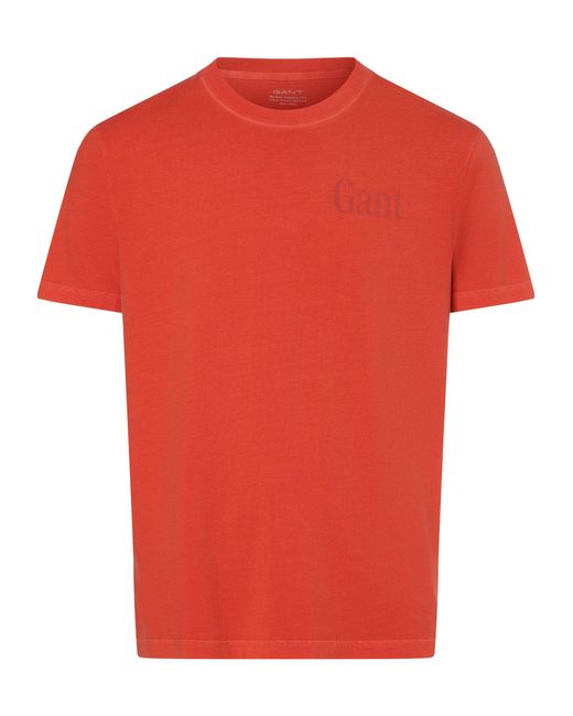 Gant T-Shirt in Red für Herren