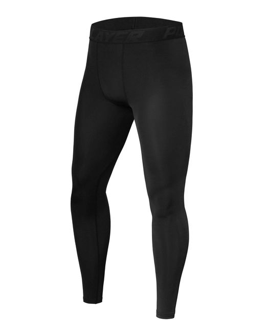 TCA Funktionsleggings PowerLayer Kompressionshose, Sporthose in Black für Herren