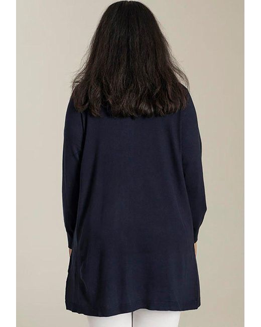 SANDGAARD Blue Cardigan Helsinki in melierter Optik