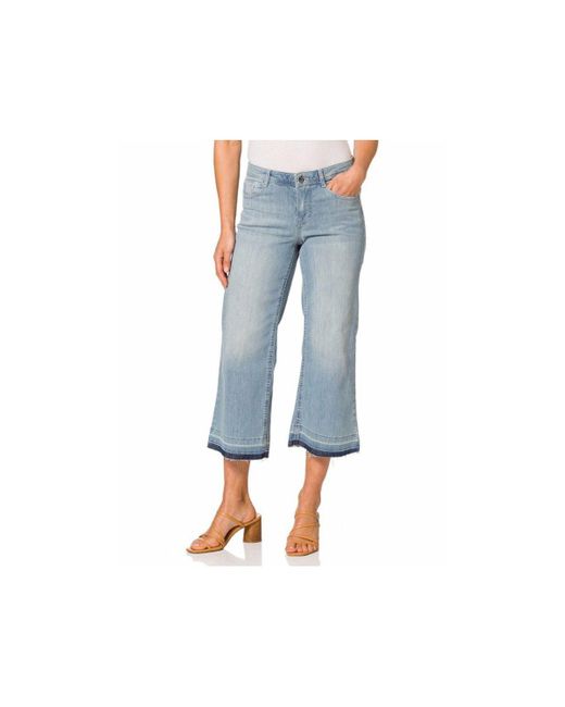 Taifun Blue 5-Pocket-Jeans hell _ blau regular fit (1-tlg)
