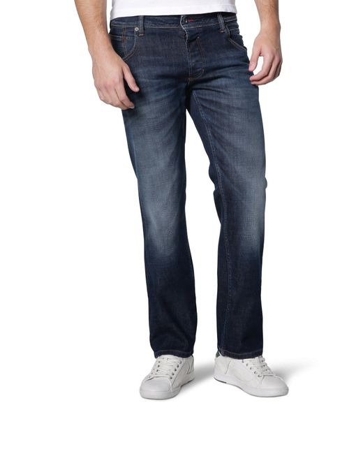 Mustang 5-Pocket-Jeans Michigan Straight (3135-5111) in Blue für Herren