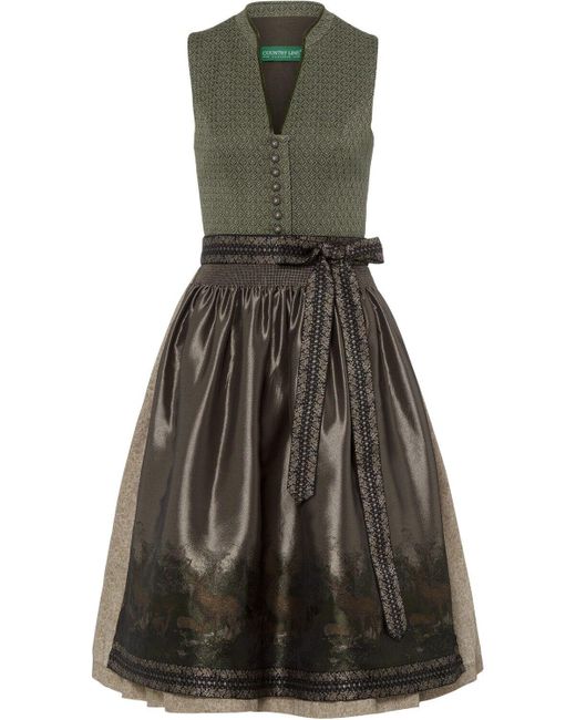 COUNTRY LINE Gray Midi-Dirndl