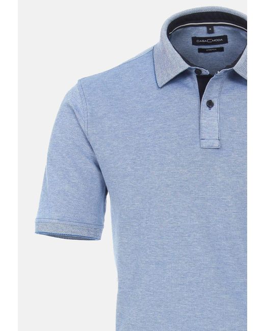 CASA MODA 2er Pack Basic (Spar-Set, 2-tlg) Poloshirt in Blue für Herren