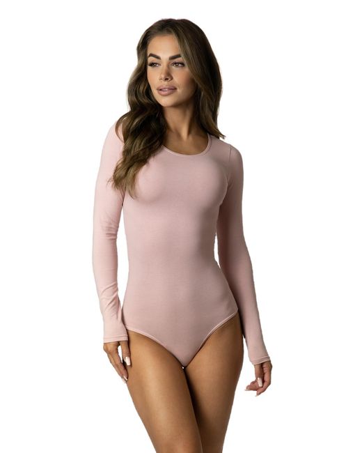 Alkato Multicolor Langarmbody Bodysuit body mit Rundhalsausschnitt