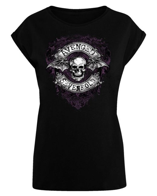 Premium Shirt in Rock-Musik Lyst Band, F4NT4STIC Flourish | Schwarz Qualität, DE Sevenfold Avenged Bat Metal