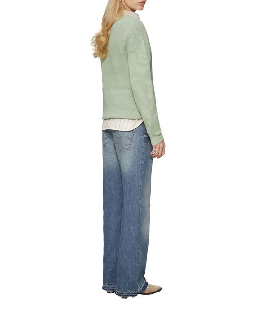 S.oliver Green V-Ausschnitt-Pullover