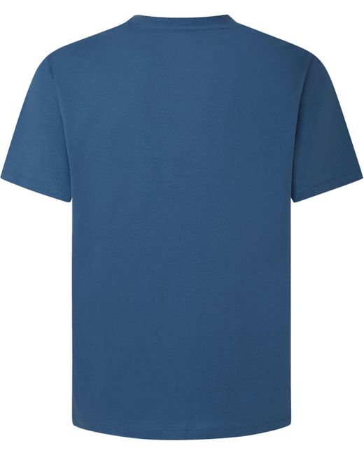 Pepe Jeans T-Shirt CLAG mit großem Logo-Print in Blue für Herren