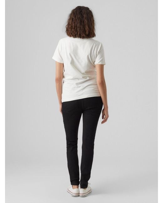 Vero Moda Black Skinny-fit-Jeans Tanya (1-tlg) Plain/ohne Details