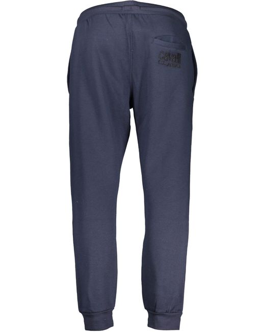 Roberto Cavalli 5-Pocket-Hose Blaue Sporthose mit elastischem Bund & Kordelzug in Blue für Herren