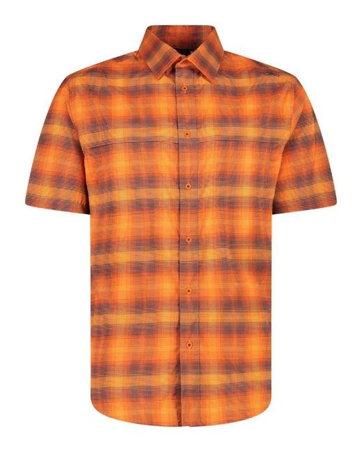 CMP Orange Kurzarmhemd