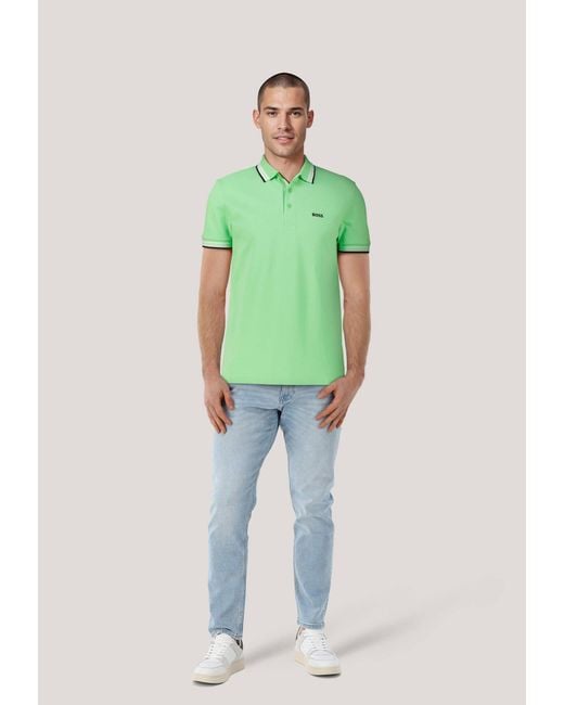 Boss Poloshirt PADDY Regular Fit (1-tlg) in Green für Herren