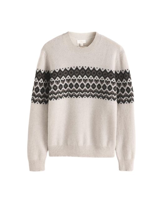 Next Regular Fit Signature Rundhalspullover Merino (1-tlg) in White für Herren