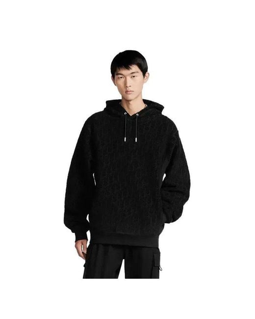 Dior Rundhalspullover Oblique Kapuzenpullover Schwarz in Black für Herren