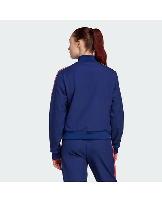 Adidas Originals Blue Crop-Top FC ARSENAL TERRACE ICONS TRAININGSJACKE