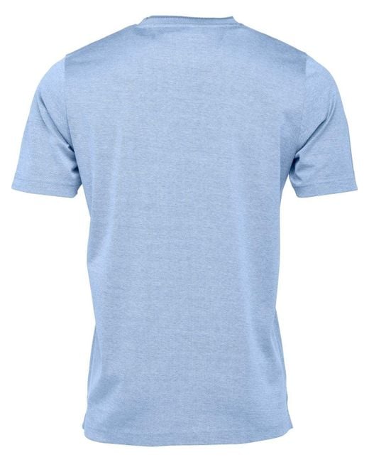 Herren feinem Fynch-Hatton aus in Lyst für DE Baumwoll-Piqué T-Shirt | Blau (1-tlg)