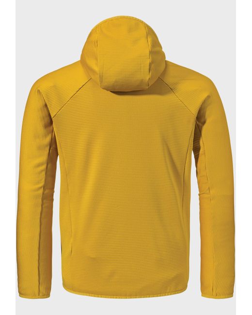 Schoeffel Fleecejacke Hiking Fleece Hoody Style Cascata MNS in Yellow für Herren