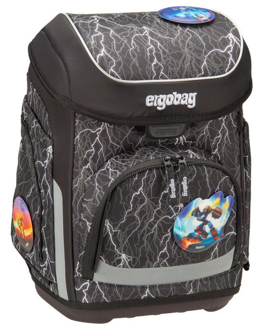 ergobag Gray Schulranzen cubo Set REFLEX