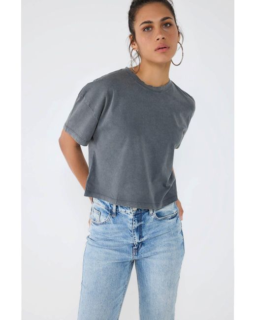 No Matter What Gray Weicher Schnitt Fahrrad Hals T-Shirt