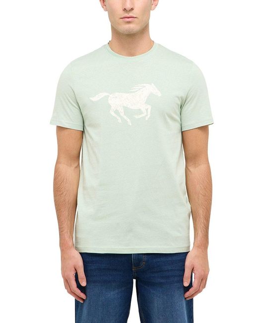Mustang Kurzarmshirt Style Austin in Green für Herren