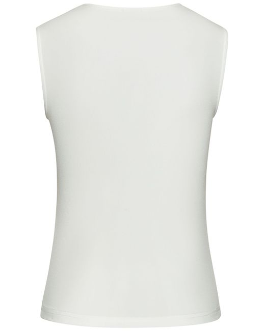 Lascana White Tanktop aus bügelfreiem Material, elegantes Basic-Top mit breiten Trägern