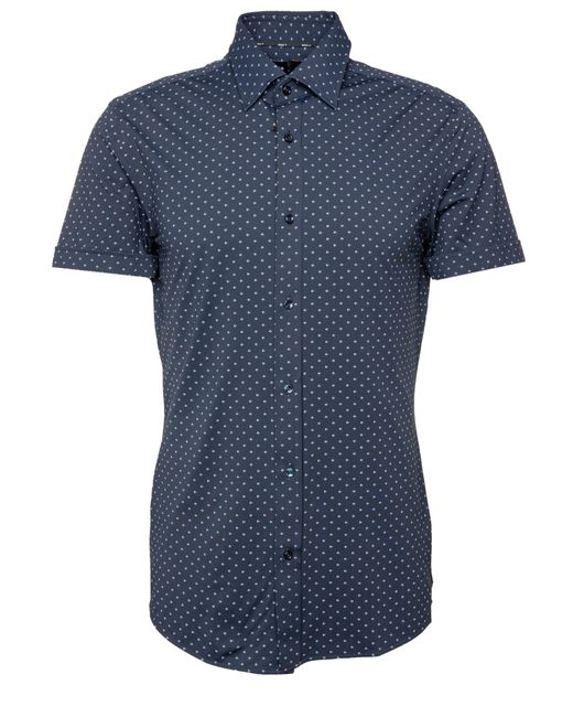 Boss Langarmhemd P-HANK-kent-sh-C-214 (1-tlg) in Blue für Herren
