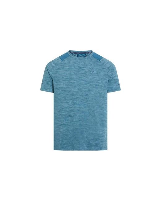 ENERGETICS He.-T-Shirt Ailo SS M MELANGE/BLUE PETROL/ für Herren
