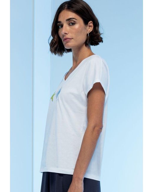 Bianca White Langarmshirt