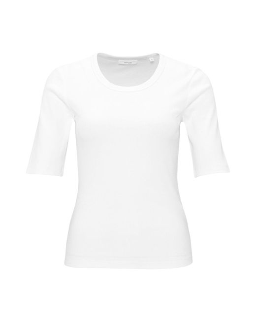 Opus White Kurzarmshirt