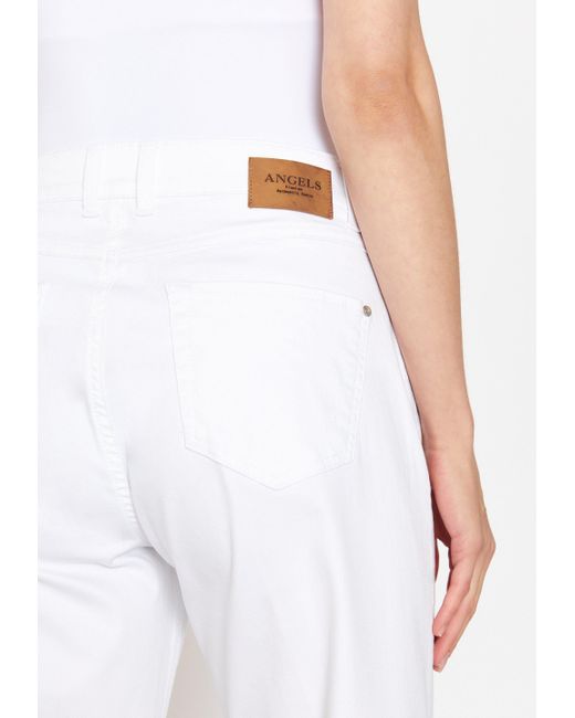 ANGELS White Straight-Jeans Culotte